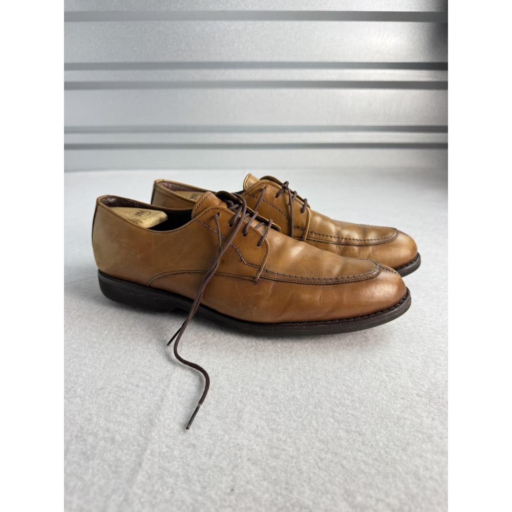 Allen Edmonds Port Washington Shoes Mens Size 11 D‎ Brown Leather Derby Moc Toe